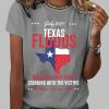 July 2025 Texas Floods Rain Falls Hope Rises Print Casual T Shirt 4