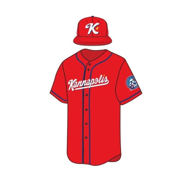 Kannapolis Cannon Ballers K Town Red Jersey Giveaway 2025 1 2
