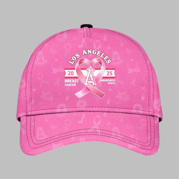 LA Angels 2025 Breast Cancer Awareness Month Hat