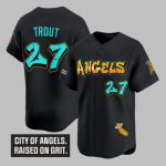 LA Angels Trout Raleigh Graffiti 2025 Jersey