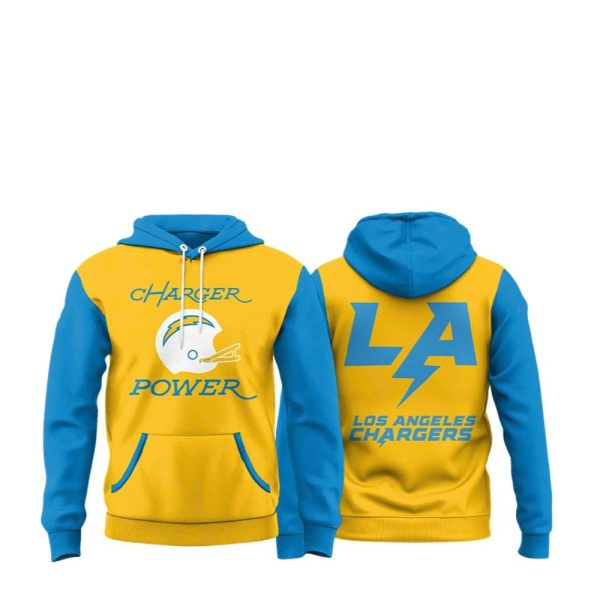 LA Chargers Charger Power Hoodie 2025 1 2