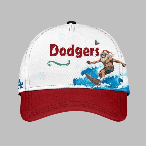 LA Dodgers Christmas July Santa 2025 Hat