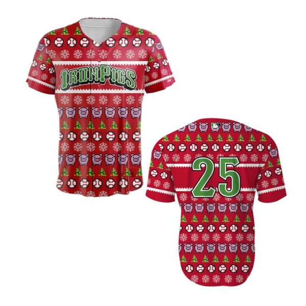 Lehigh Valley IronPigs Christmas in July Jersey 2025 Giveaway 1 2