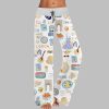 Lisbon Portugal Contrast Wide Leg Pants 2
