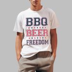 Man BBQ Beer Freedom Shirt
