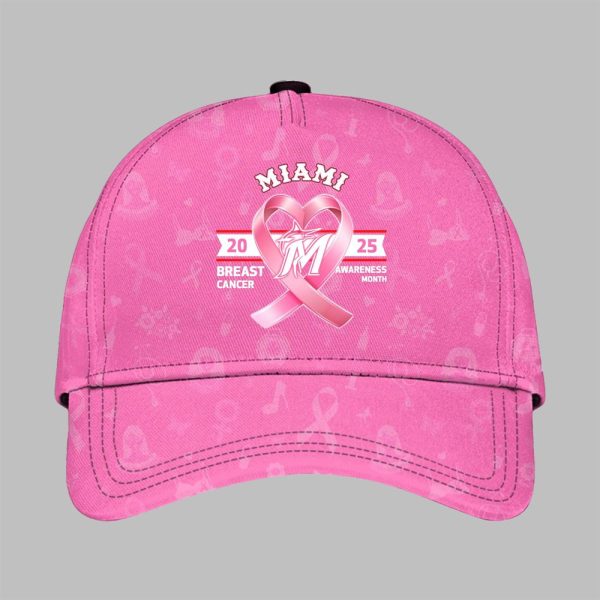 Marlins 2025 Breast Cancer Awareness Month Hat