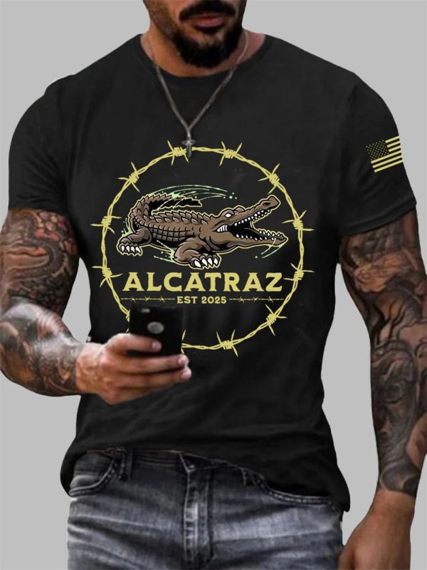 Mens Alligator Alcatraz EST 2025 Shirt 2