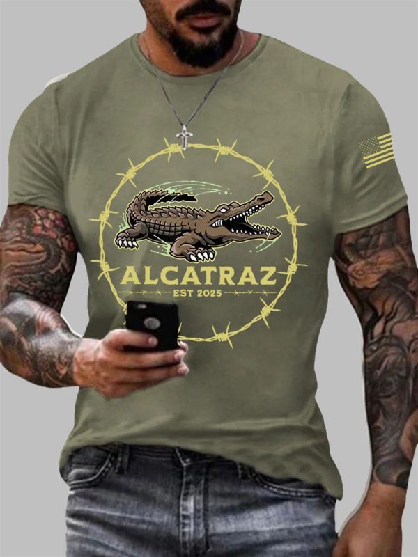 Mens Alligator Alcatraz EST 2025 Shirt 3