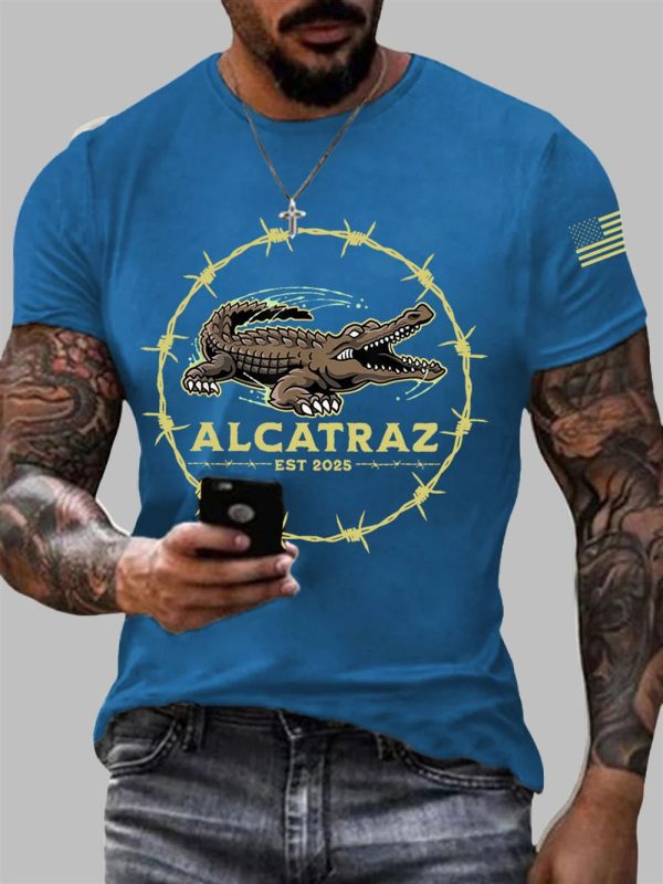 Mens Alligator Alcatraz EST 2025 Shirt 4