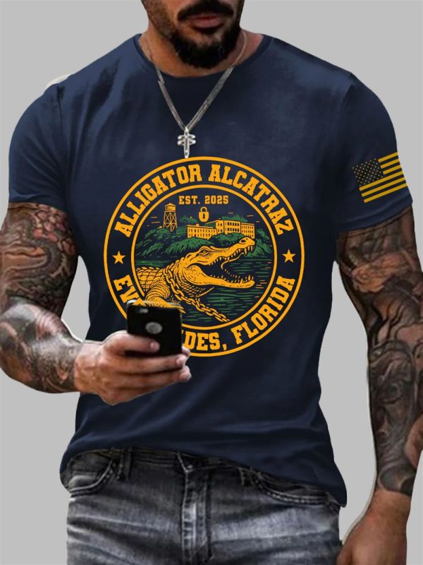 Men's Alligator Alcatraz Everglades Florida Shirt