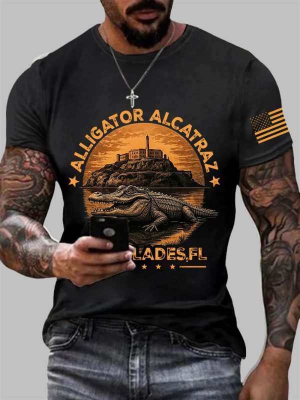 Mens Alligator Alcatraz Everglades Shirt 2