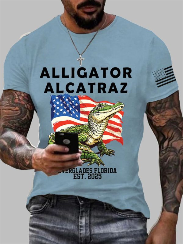 Men's Alligator Alcatraz Florida Everglades 2025 Shirt