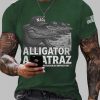 Mens Alligator Alcatraz Gator Enforcement Tee 3