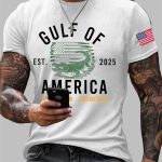 Men's Alligator Alcatraz Gulf of America Printed T-Shirt