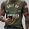 Mens Alligator Alcatraz Gulf of America Printed T Shirt 2