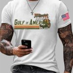 Men's Alligator Alcatraz Gulf of America Printed T-Shirt 2025