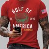 Mens Alligator Alcatraz Gulf of America Printed T Shirt 3