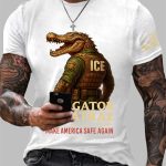 Men's Alligator Alcatraz Make America Safe Again Shirt
