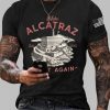 Mens Make Alcatraz Great Again Florida Everglades Dark Humor Tee 2
