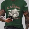 Mens Make Alcatraz Great Again Florida Everglades Dark Humor Tee 3