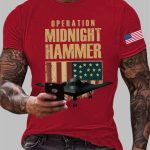 Men's Operation Midnight Hammer B-2 Spirit Printed T-shirt
