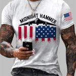 Men's Operation Midnight Hammer B-2 Spirit Short-sleeved T-shirt