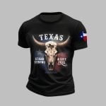 Men's Texas Stand Strong Live Free Short-sleeved T-shirt