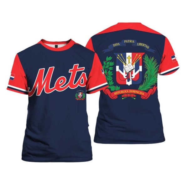 Mets Dominican Republic Theme Shirt 2025 1 2