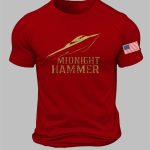 Midnight Hammer B-2 Flag Printed T-shirt