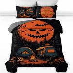 Moonlit Halloween Camping All Season Bedding Set