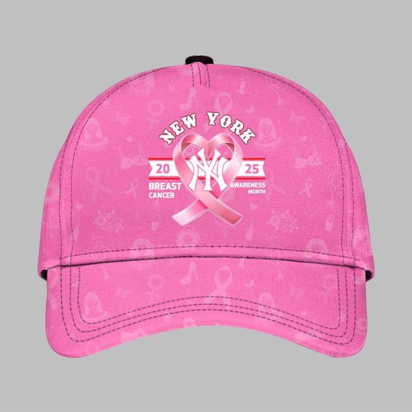 NY Yankees 2025 Breast Cancer Awareness Month Hat