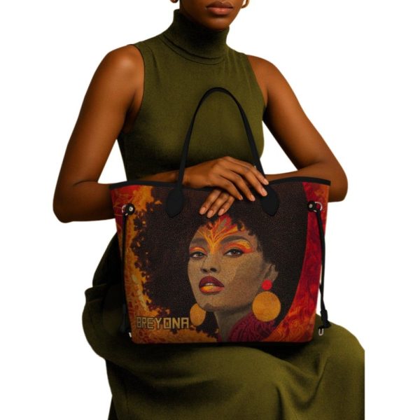 Noir Bloom Shopper Tote 1 2