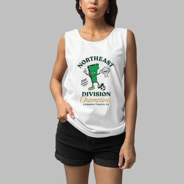 Northast 2025 Division Champions Vermont Green FC Shirt 3 1