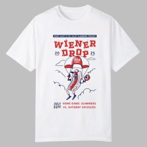 Joliet Slammers Hotdog Wiener Drop Pabst Light And The Joliet Slammers Present 2025 Shirt Giveaway 0 0