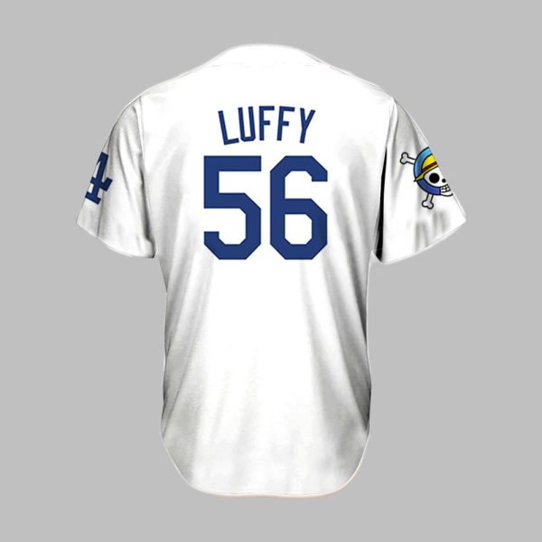 One Piece Luffy Dodgers Jersey 2025 2