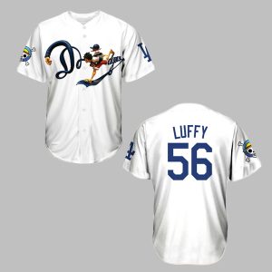 One Piece Luffy Dodgers Jersey 2025 0