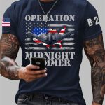 Operation Midnight Hammer B-2 Spirit Short-sleeved T-shirt