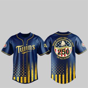 1 Twins US NAVY 250th Birthday Celebration Jersey