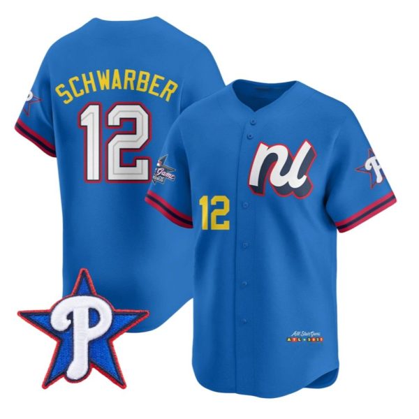 Phillies Schwarber All Star Game 2025 Jersey 1 2