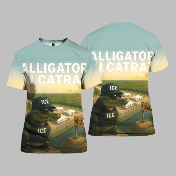 Prison Alligator Alcatraz ICE Hat Shirt 1 1