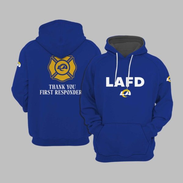 Rams LAFD Thank You First Responders Hoodie 1 1