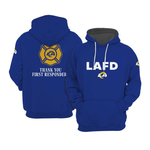 Rams LAFD Thank You First Responders Hoodie 1 2