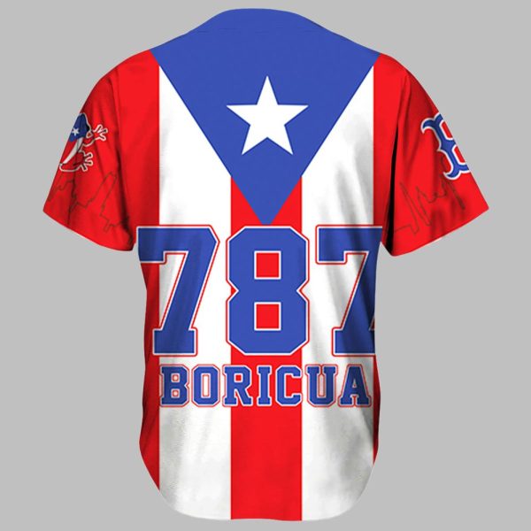 Red Sox Puerto Rico Night Jersey 2025 2