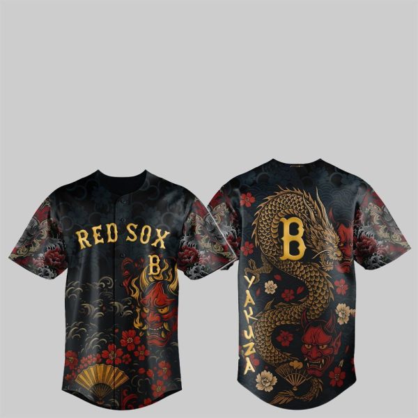 Red Sox Yakuza Dragon Oni Jersey 2025