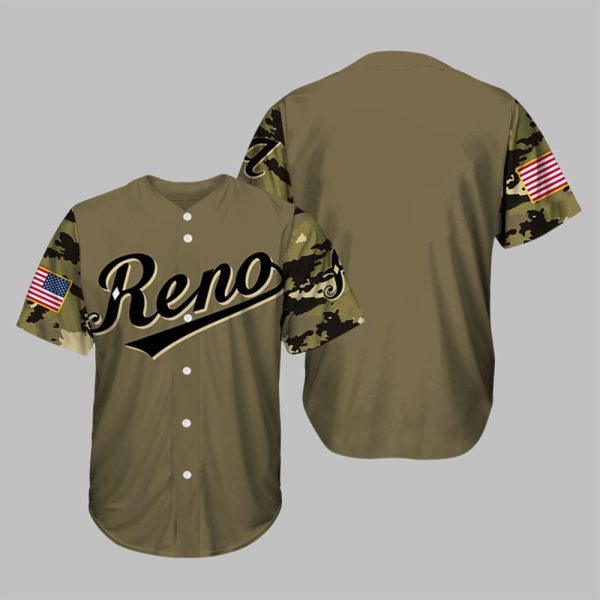Reno Aces Military Appreciation Night 2025 Baseball Jersey 1
