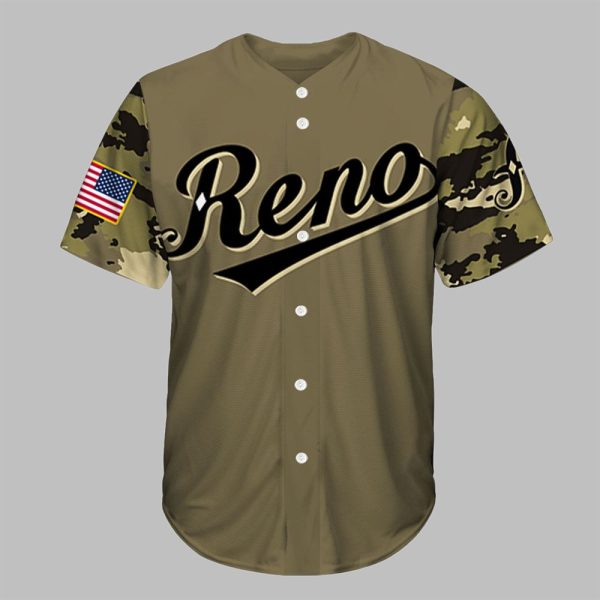 Reno Aces Military Appreciation Night 2025 Baseball Jersey 2