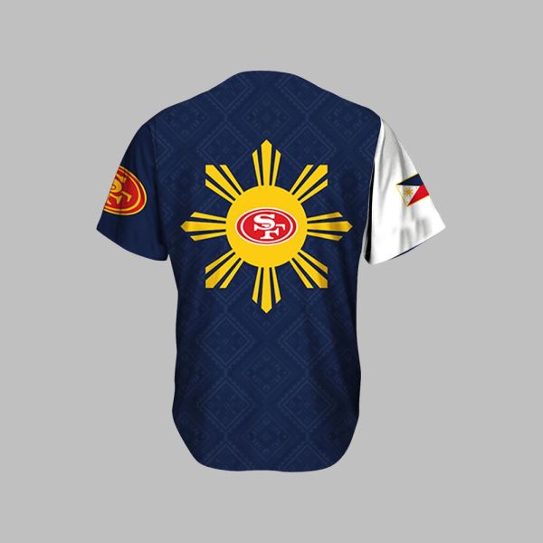 SF 49ers Celebrating Filipino Heritage Night Jersey 2025 2