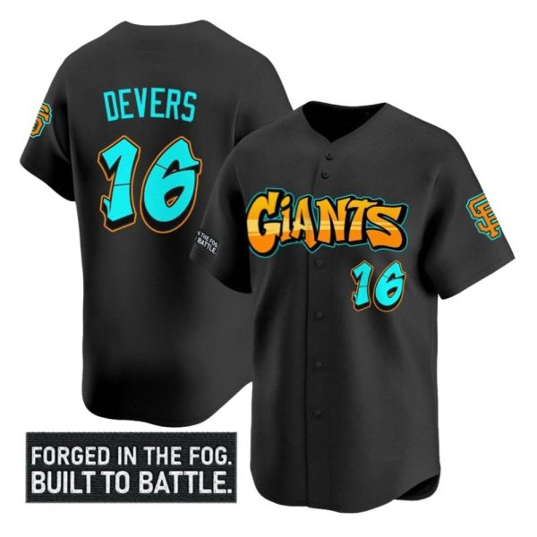 SF Giants Devers Graffiti 2025 Jersey 1 2