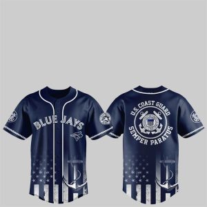 1 2025 Blue Jays US Coast Guard Semper Paratus Jersey