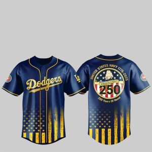 1 LA Dodgers US NAVY 250th Birthday Celebration Jersey